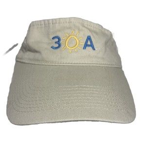 3OA Khaki Adjustable Strap Visor Cap Hat